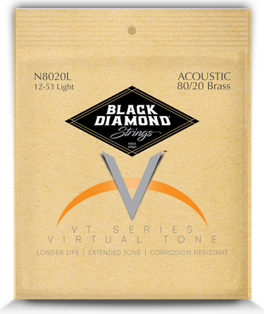 Uncoated Natural Acoustic Guitar Brass 80/20 - Black Diamond USA